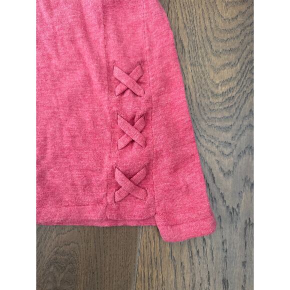 J. Jill Pink 3/4 Sleeve Plus Size 100% Cotton Pullover top 2XL Braided - Picture 4 of 8